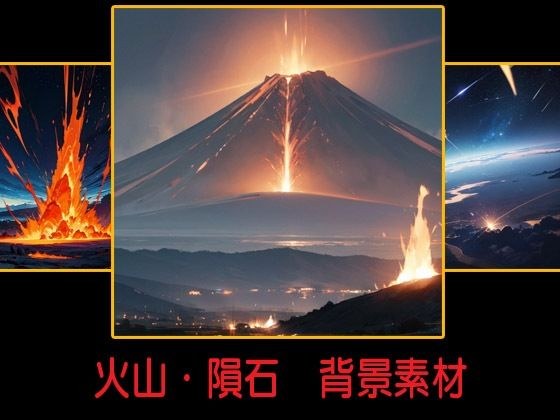 火山・隕石 背景素材 メイン画像