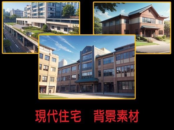 現代住宅 背景素材 メイン画像