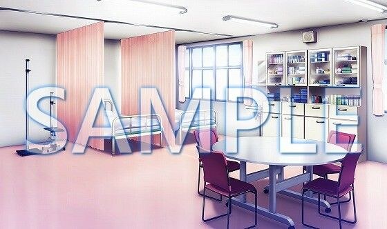 【背景素材】保健室(6052_bg04)【時間差分あり】