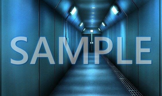 【背景素材】地下通路(6052_bg09)【時間差分あり】