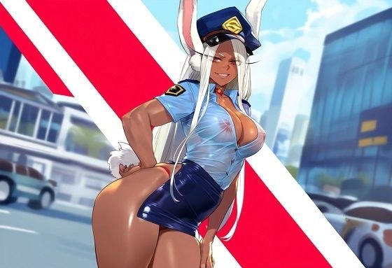 バニー先輩、ミニスカポリス その2 メイン画像