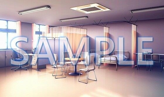 [Background material] Health room (6168_bg08) [With time difference] メイン画像