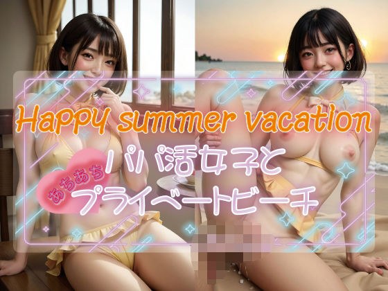 Happy summer vacation Dad-active girls and Achia-Achi private beach メイン画像