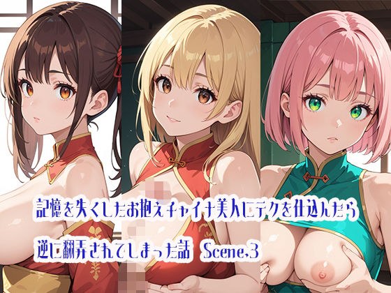 記憶を失くしたお抱えチャイナ美人にテクを仕込んだら逆に翻弄されてしまった話Scene.3 メイン画像