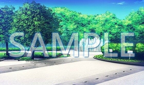 【背景素材】公園（6175_bg09）【時間差分あり】 メイン画像