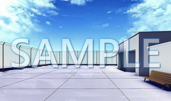 【背景素材】屋上(6199_bg05)【時間差分あり】