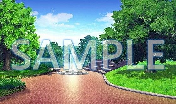 【背景素材】公園（6199_bg10）【時間差分あり】 メイン画像