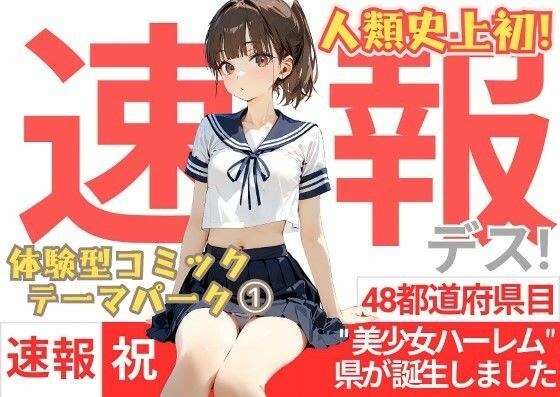 【速報です!】人類史上初!!純粋培養された33万人『美少女ハーレム県』が誕生しました!!!-体験型コミック・テーマパークOpen- メイン画像