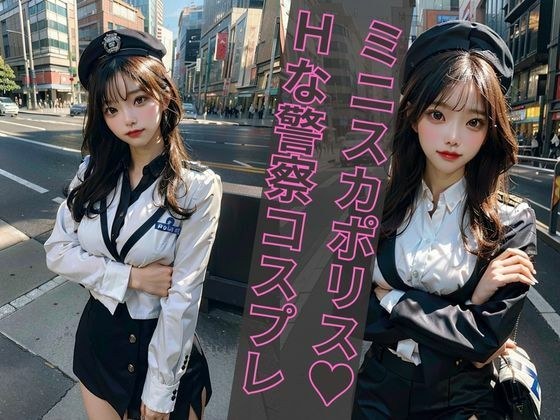 【ミニスカポリス（美人警察官）特集】AIグラビアコスプレ写真集 メイン画像