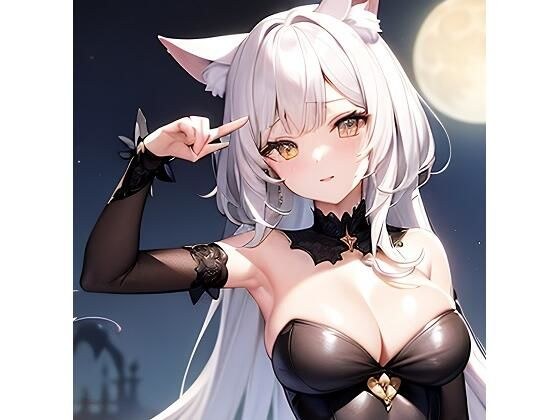 ハロウィンの魔法:猫耳娘たちの魅惑イラスト集2 メイン画像