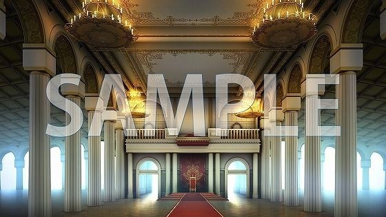 【背景素材】王宮  謁見の間（7004_bg15）【時間差分あり】 メイン画像