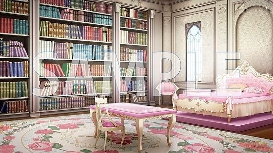 【背景素材】読書家の女の子の部屋（6267_bg10a）【時間差分あり】 メイン画像
