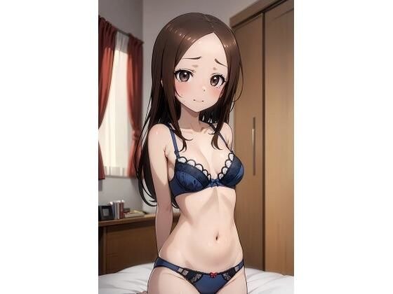 からかい上手の高〇さん ブルー色下着（40枚） メイン画像