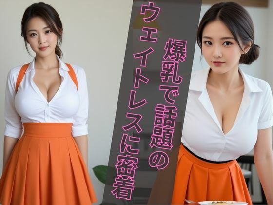爆乳で話題のウェイトレスさんに密着 メイン画像