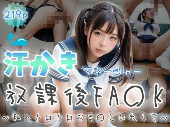 Sweaty manager after school FA〇K ~Cum in my creamy pussy~ メイン画像