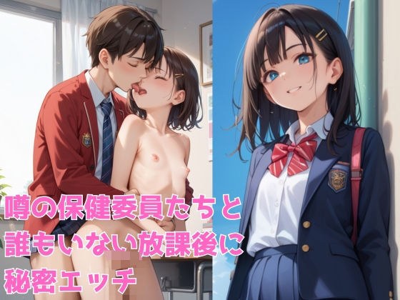 噂の保健委員たちと誰1人いない放課後の教室で・・・ メイン画像