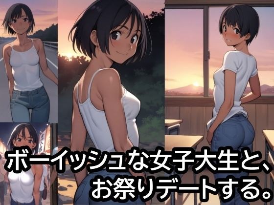 ボーイッシュな女子大生と、お祭りデートする。 メイン画像