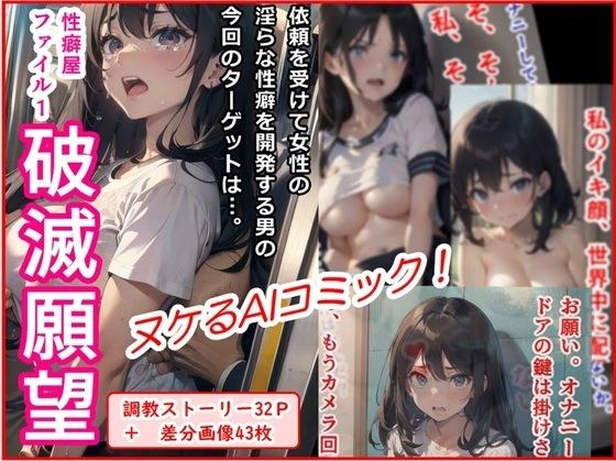 【ヌケるAIコミック】性癖屋ファイル1「破滅願望」 メイン画像