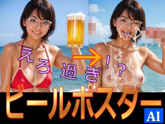 えろ過ぎ！？ビールポスター メイン画像