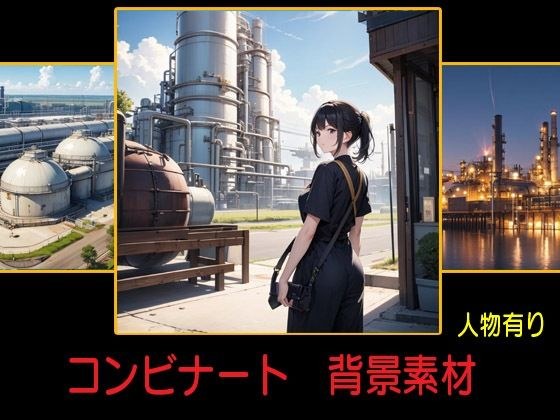 コンビナート  背景素材 メイン画像