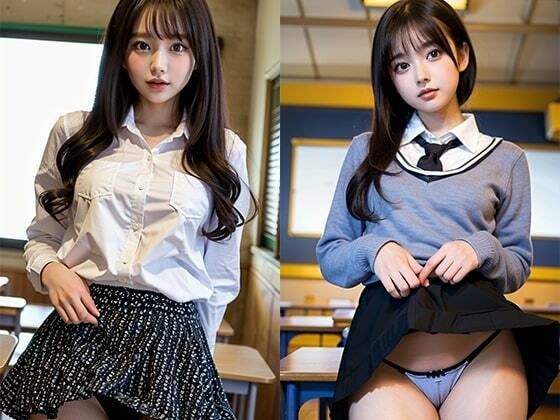 制服のスカートを上げて誘惑してくる美女図鑑vol1 メイン画像