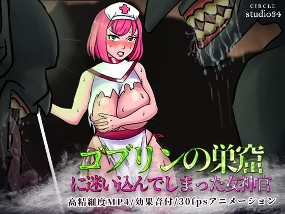 ゴブリンの巣窟に迷い込んでしまった女神官 メイン画像
