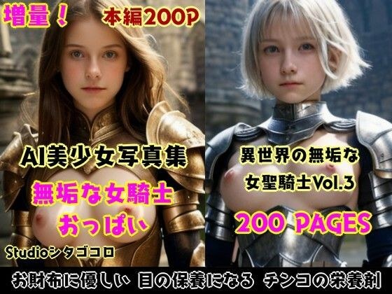 女騎士おっぱい。3〜聖騎士は無知っ子ばかり！脱がして触り放題セクハラOK大盛版〜 メイン画像