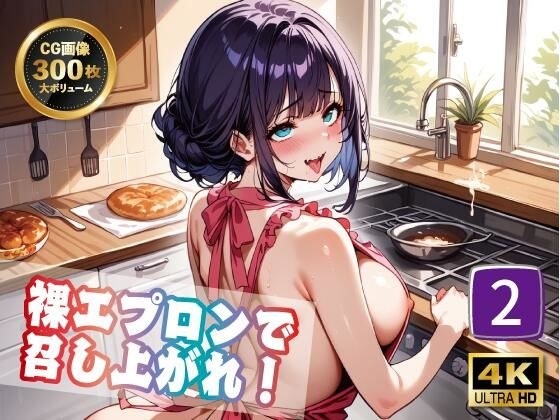 [4K 300 photos] Enjoy with a naked apron! 2 メイン画像