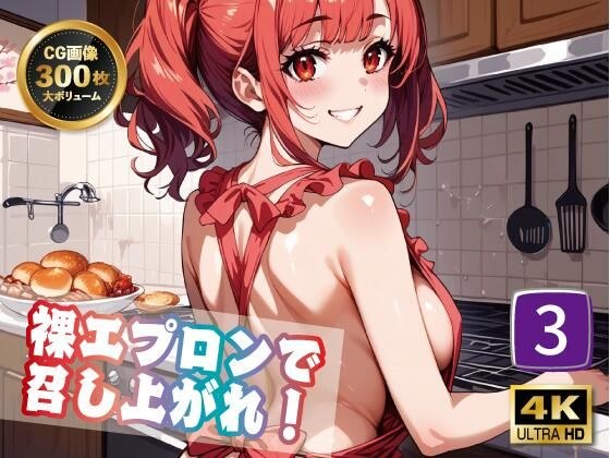 [4K 300 photos] Enjoy with a naked apron! 3 メイン画像