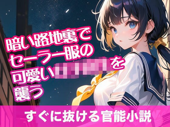暗い路地裏でセーラー服の可愛い女子校生を襲う【すぐに抜ける官能小説】 メイン画像