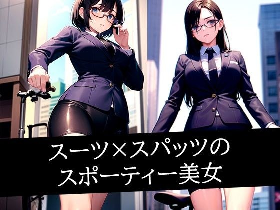 スーツ×スパッツのスポーティー美女 メイン画像