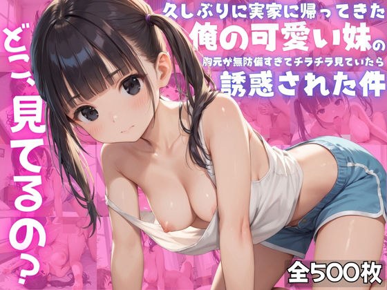 【お兄ちゃん、どこ見てるの？】久しぶりに実家に帰ってきた俺の可愛い妹の胸元が無防備すぎてチラチラ見ていたら、誘惑された件 メイン画像