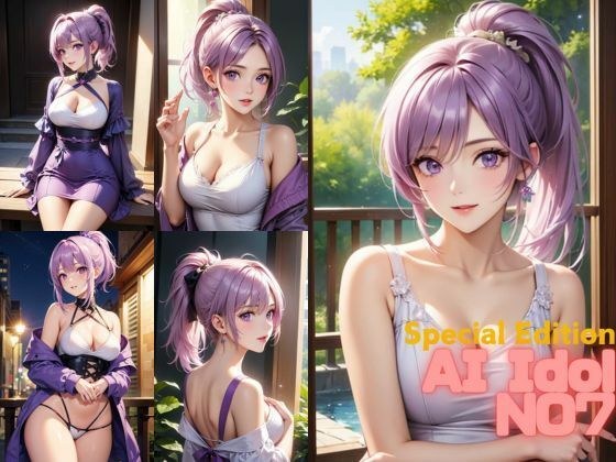 【AI美女:イラスト集7】AI Beauty: naked sexy women posters anime メイン画像