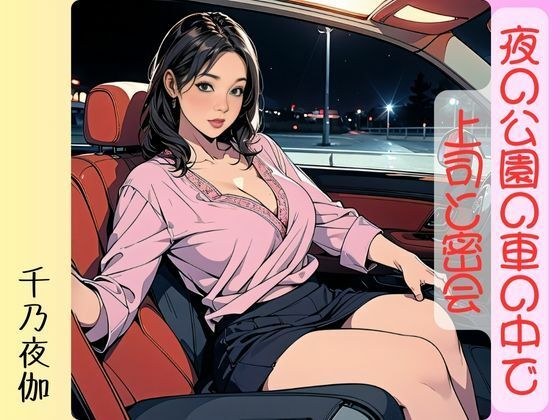 夜の公園の車の中で上司と密会 メイン画像