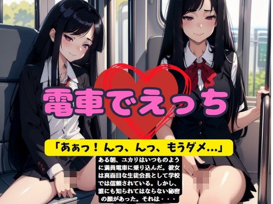 真面目な生徒会長が痴女だった！電車でパンチラで男を誘惑する変態JK メイン画像