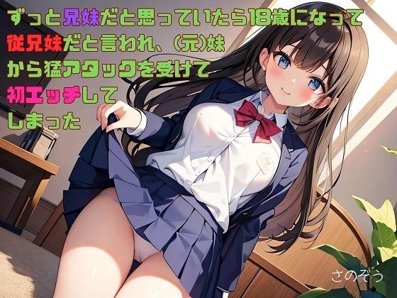 【お気軽小説】ずっと兄妹だと思っていたら18歳になって従兄妹だと言われ、（元）妹から猛アタックを受けて初エッチしてしまった メイン画像