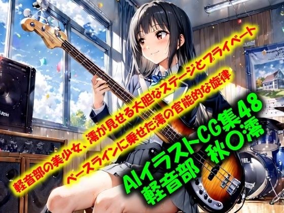 AIイラストCG集48  軽音部  秋〇澪 メイン画像