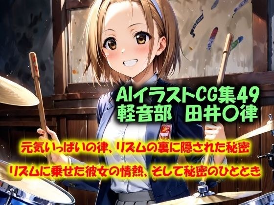AIイラストCG集49  軽音部  田井〇律 メイン画像