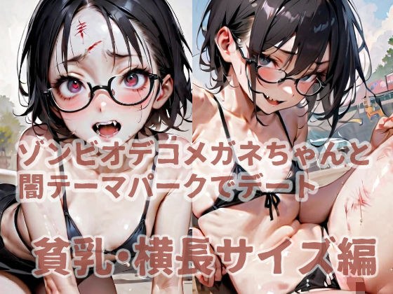 ゾンビオデコメガネちゃんと闇テーマパークでデート  貧乳・横長サイズ編 メイン画像