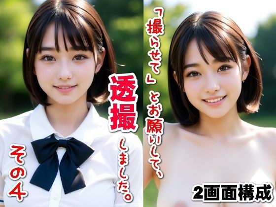 「撮らせて」とお願いして、透撮しました。その4【2画面構成】 メイン画像