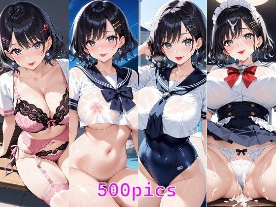 お母さんと制服デートするCG集 メイン画像