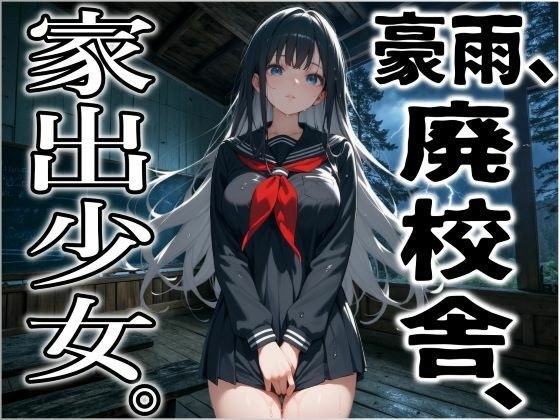 豪雨、廃校舎、家出少女。 メイン画像
