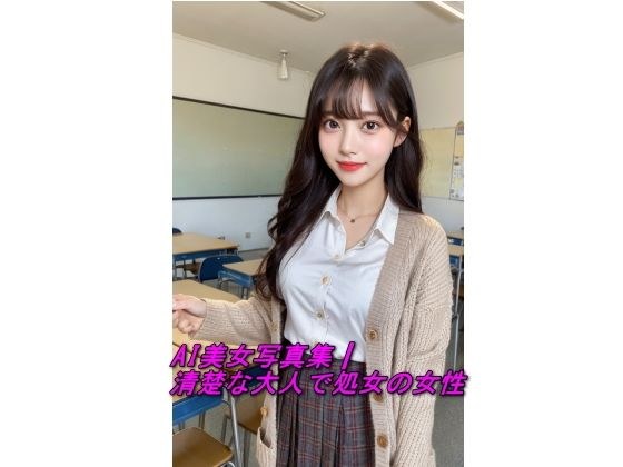 AI美女写真集┃清楚な大人で処女の女性 メイン画像