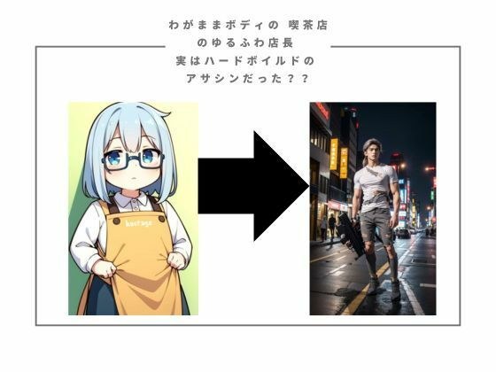 わがままボディの 喫茶店のゆるふわ店長  実はハードボイルドの アサシンだった？？ メイン画像