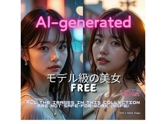 【無料】AI生成 モデル級美女 フリーフォト Vol.1 メイン画像