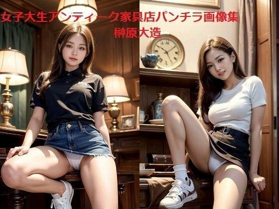 女子大生アンティーク家具店パンチラ画像集 メイン画像