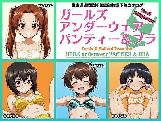Girls underwear panties and bra カメさん＆カモさんチーム編 メイン画像