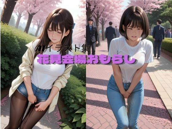 花見会場おもらし イラスト版 メイン画像