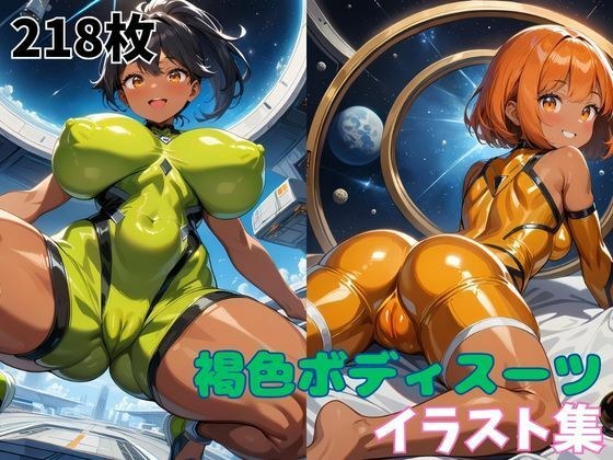 褐色ボディスーツイラスト集