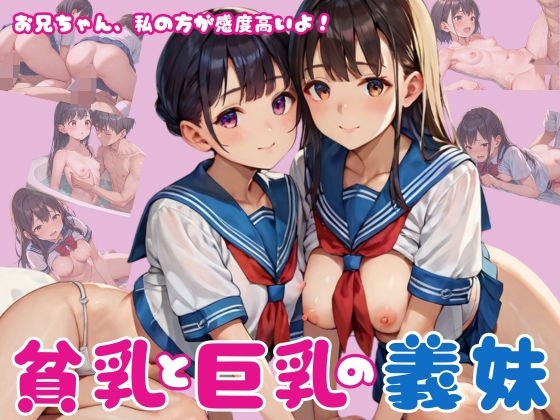 お兄ちゃん、私の方が感度高いよ！貧乳と巨乳の義妹 メイン画像